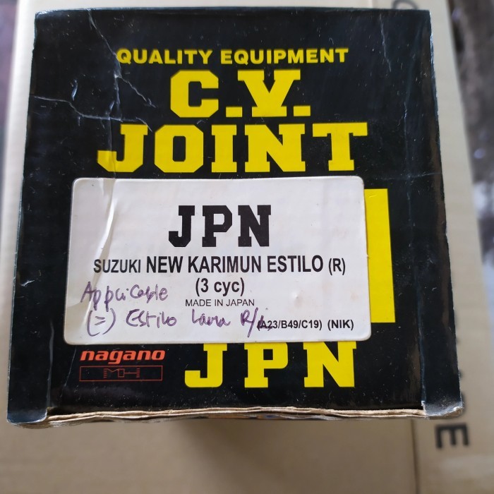 Best Seller Part CV Joint as roda Luar Suzuki Karimun Estilo gigi 19 Baru