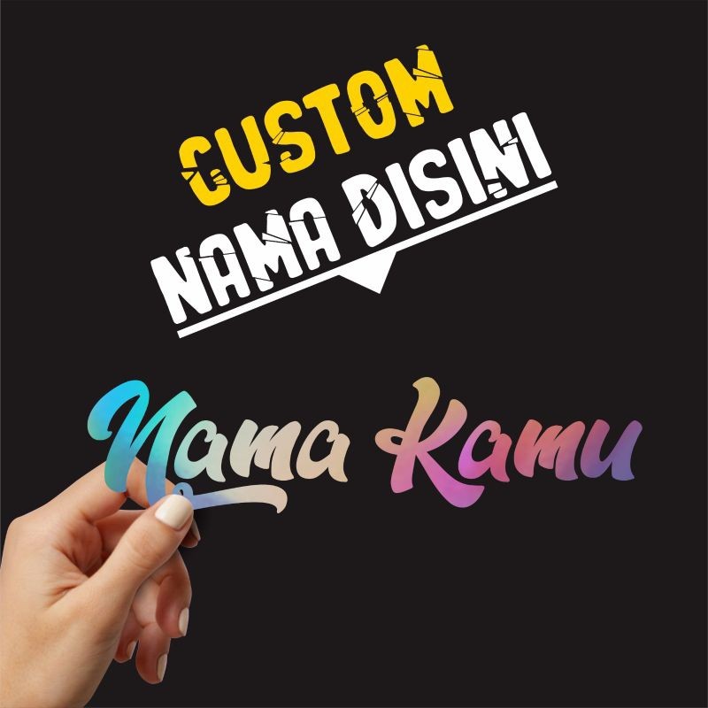 

Custom Stiker Cutting Nama