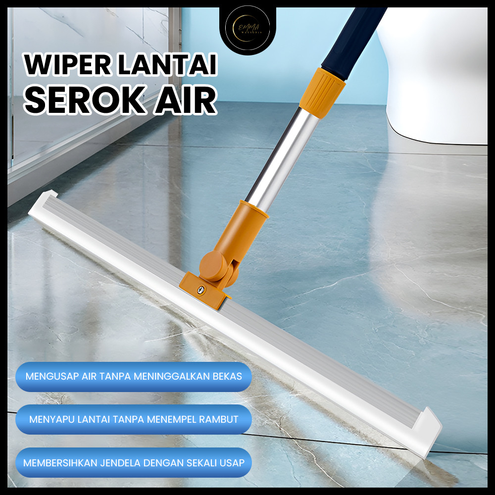 EM Wiper Lantai Alat Pel Serok Air Hujan Kamar Mandi Pendorong Air