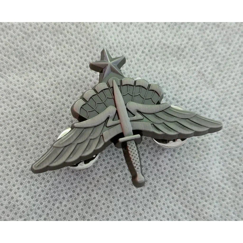 us army senior military freefall parachutist badge gray
