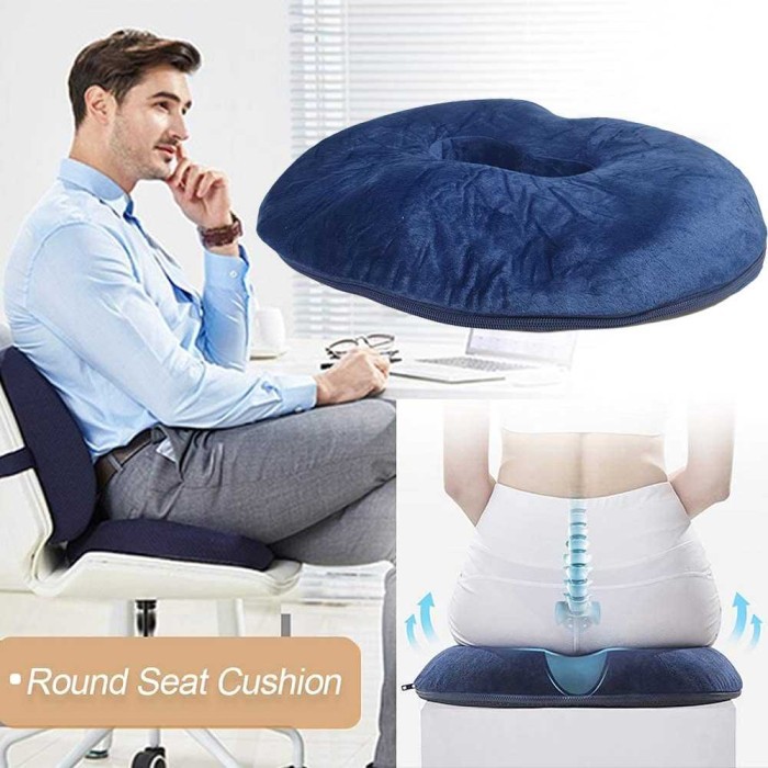 Bantal Duduk Kursi Kantor Orthopedic Seat Bantal Donat Tulang Ekor Empuk Nyaman
