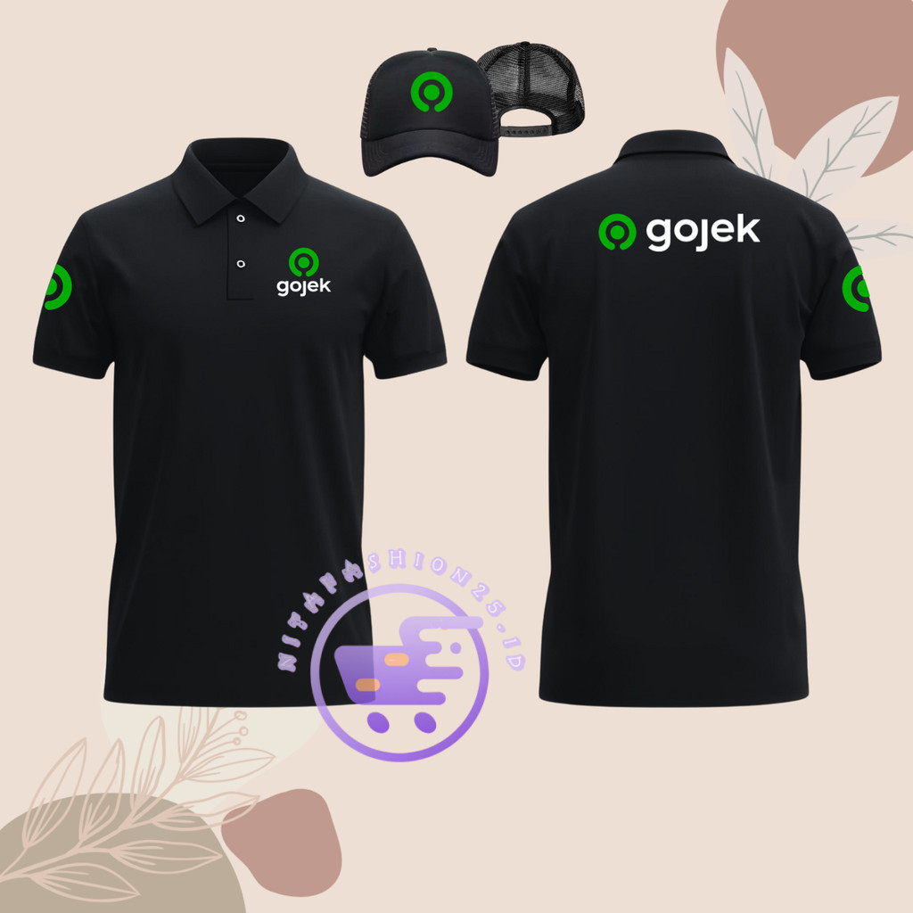 BONUS TOPI Baju Kaos Lengan Pendek Pria Wanita Dewasa Unisex Custom Gocar Indonesia Seragam Tukang D