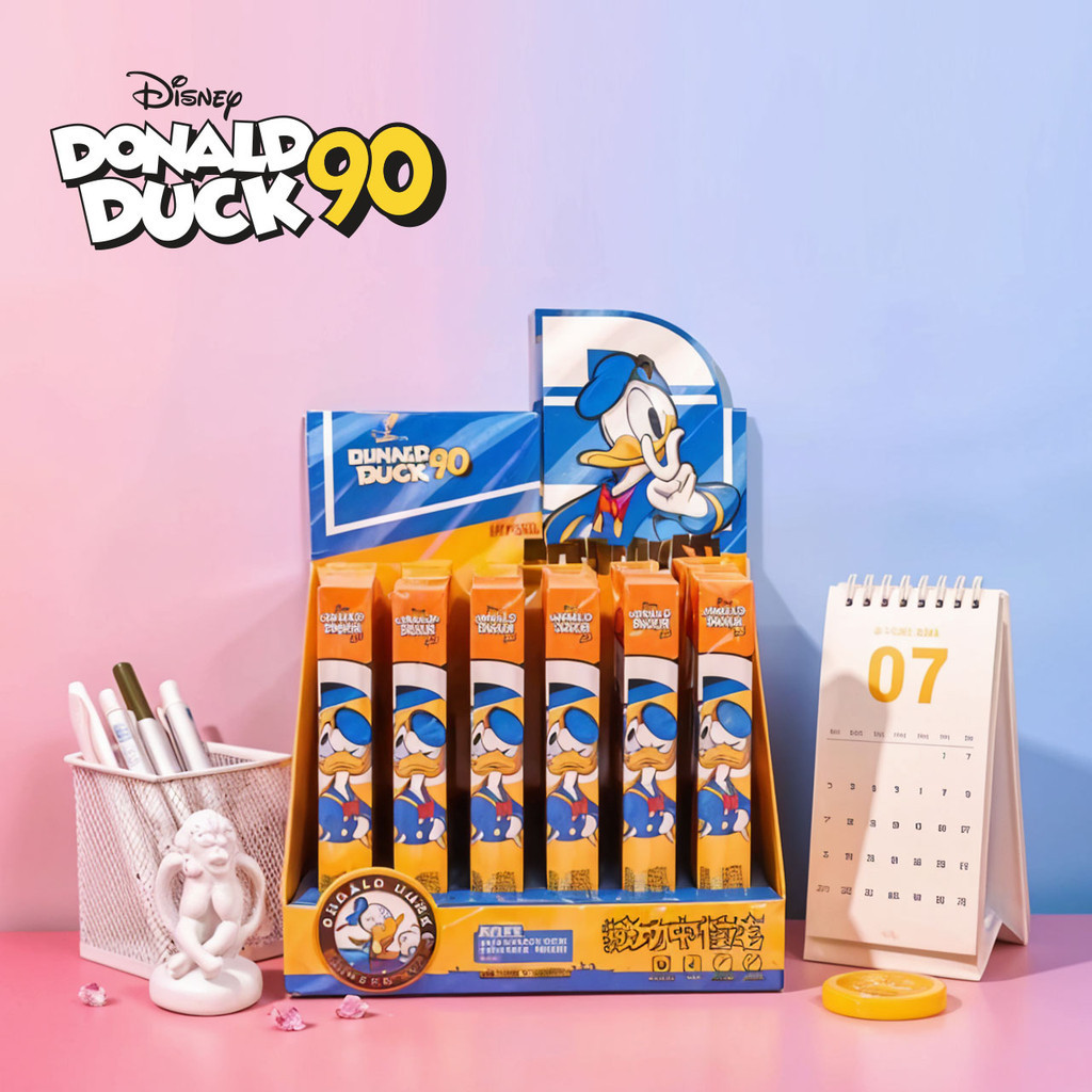 

Pen blind box Pulpen gel cetek karakter Donald Snow White Lotso Toy Story Lucu pena tinta hitam
