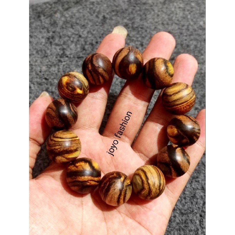 GELANG TASBIH FOSIL AKAR GALIH KAYU GAHARU KALIMANTAN WANGI