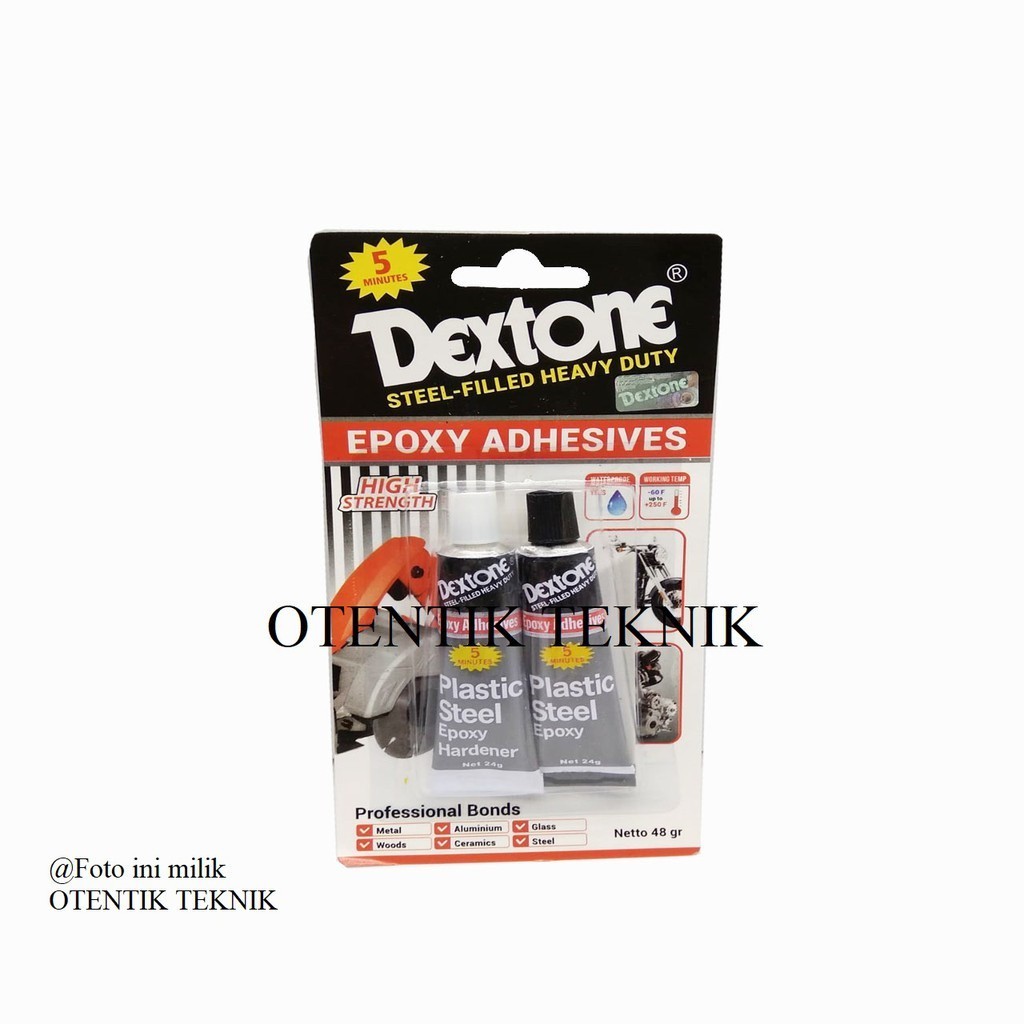 

DEXTONE 5 MENIT - LEM BESI CAMPUR EPOXY LIMA MENIT - DEXTONE EPOXY ADHESIEVES 48 GRAM