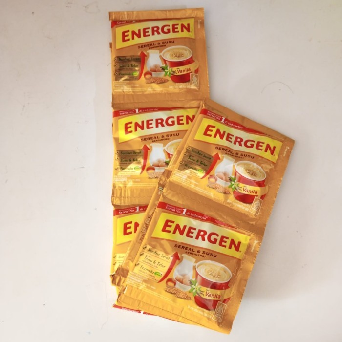 

(1 Renceng 10 Pcs) Energen Sereal dan Susu Berenergi / Energen Sereal - Vanilla