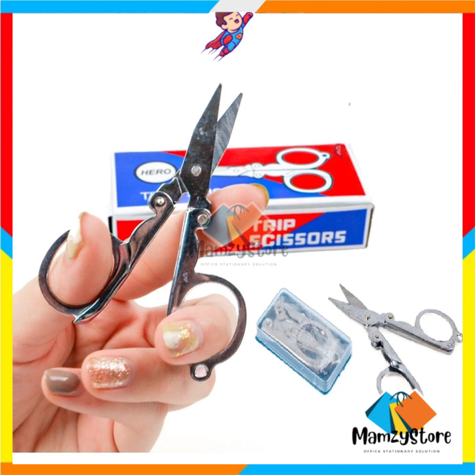 

Gunting Lipat Besi Kecil HERO TRIP SCISSORS / Gunting Lipat Mini Tajam Stainless