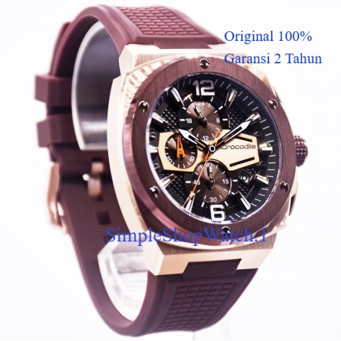 Original 100% Jam Tangan Crocodile CM-047D34F Garansi Resmi 2 Tahun