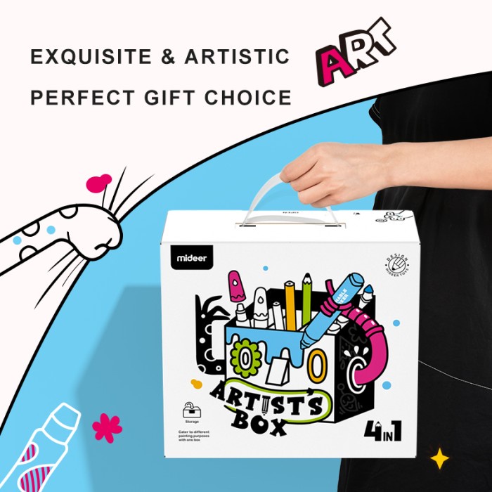 

mideer artist box peralatan menggambar anak setmenggambar mewarnai