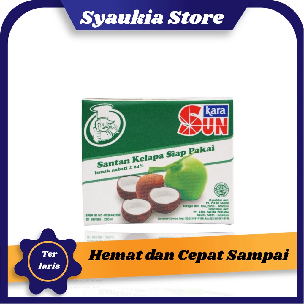 

Sun Kara Santan Kelapa 200 ml - Santan Siap Pakai