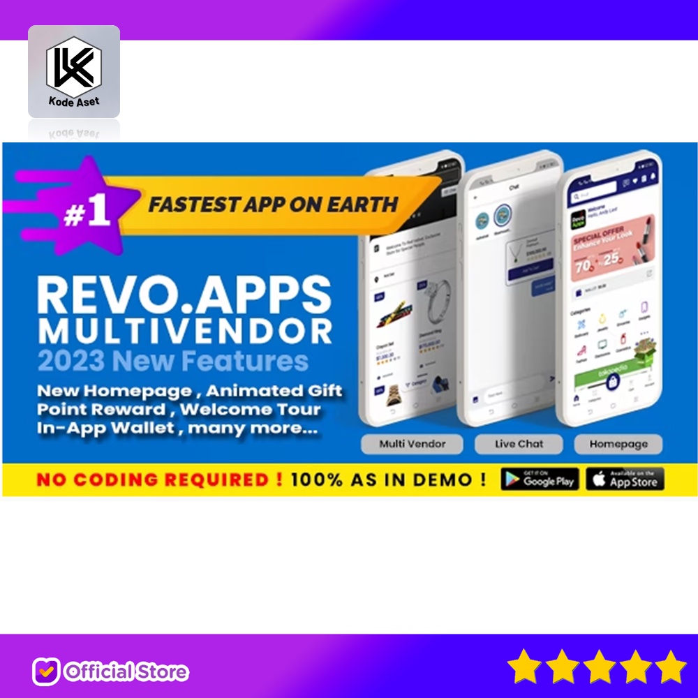 SOURCE CODE APLIKASI REVOMV - MULTIVENDOR WCFM / MARKETPLACE FLUTTER ANDROID IOS APP - LIKE FLIPKART