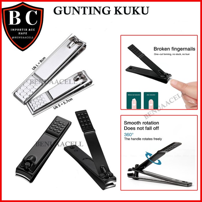 GUNTING KUKU STAINLESS STEEL ANTI KARAT / ALAT POTONG KUKU TAJAM  PEDICURE MANICURE