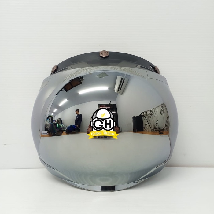 custemstore32_id KACA CEMBUNG BOGO KACA OSBE ORIGINAL KACA HELM BOGO CEMBUNG BOGO RETRO - SILVER