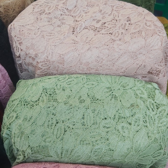 kain-bahan"brokat non gliter"brukat fatmawati"brokat meteran"lace - 10