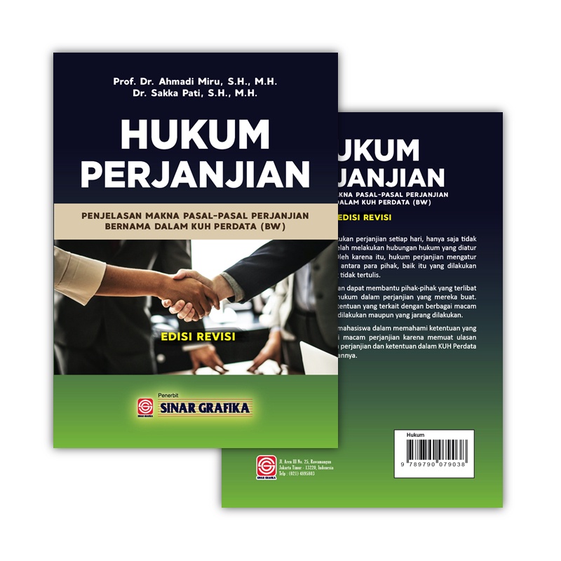 Buku Hukum Perjanjian : Penjelasan Mkana pasal-pasal Perjanjian bernama dalam KUH Perdata(BW) Ed.Revisi