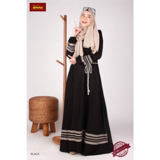 Abaya Dannis A211001 P | Gamis Rayon Premium | Dannis Terbaru 2022