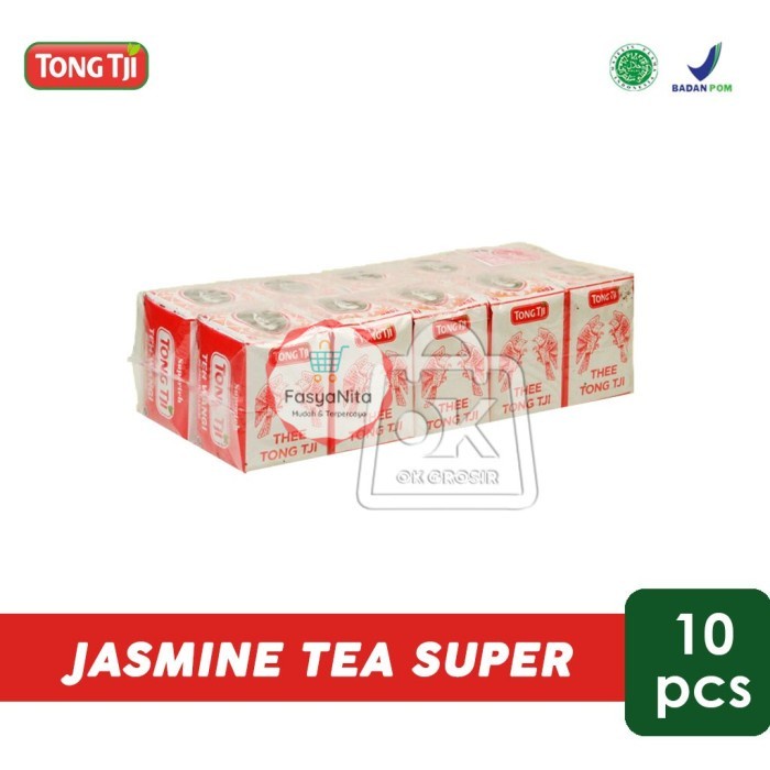 

Tea Tong Tji Super / Jasmine Tea / Teh Seduh 1 Slop (10 Pcs) - FasyAnita Mart Denpasar