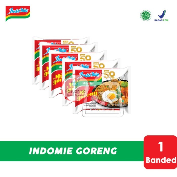 

Indomie Goreng / Mie Goreng Instan 5 Pcs (1 Banded) - FasyAnita Mart Denpasar