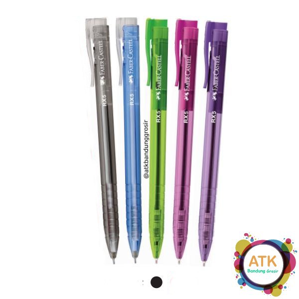 

Pulpen Faber castell RX5 0.5mm Tinta Hitam 5 barrel Grosir Murah