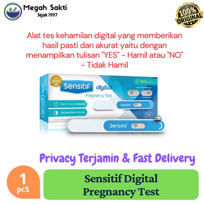 MGS - Sensitif Digital Multi Use Pregnancy Test Isi 3 Pcs - Testpack Digital