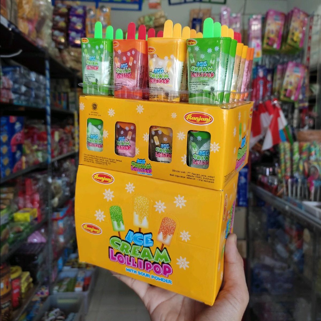 

Ranjani Ice Cream Lollipop With Sour Powder isi 24