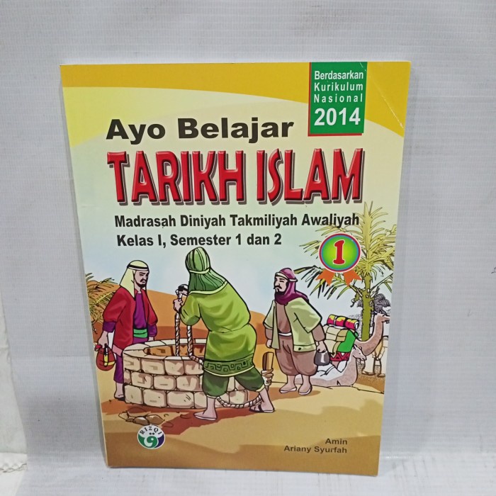 buku ayo belajar tarikh Islam kelas 1 mdta