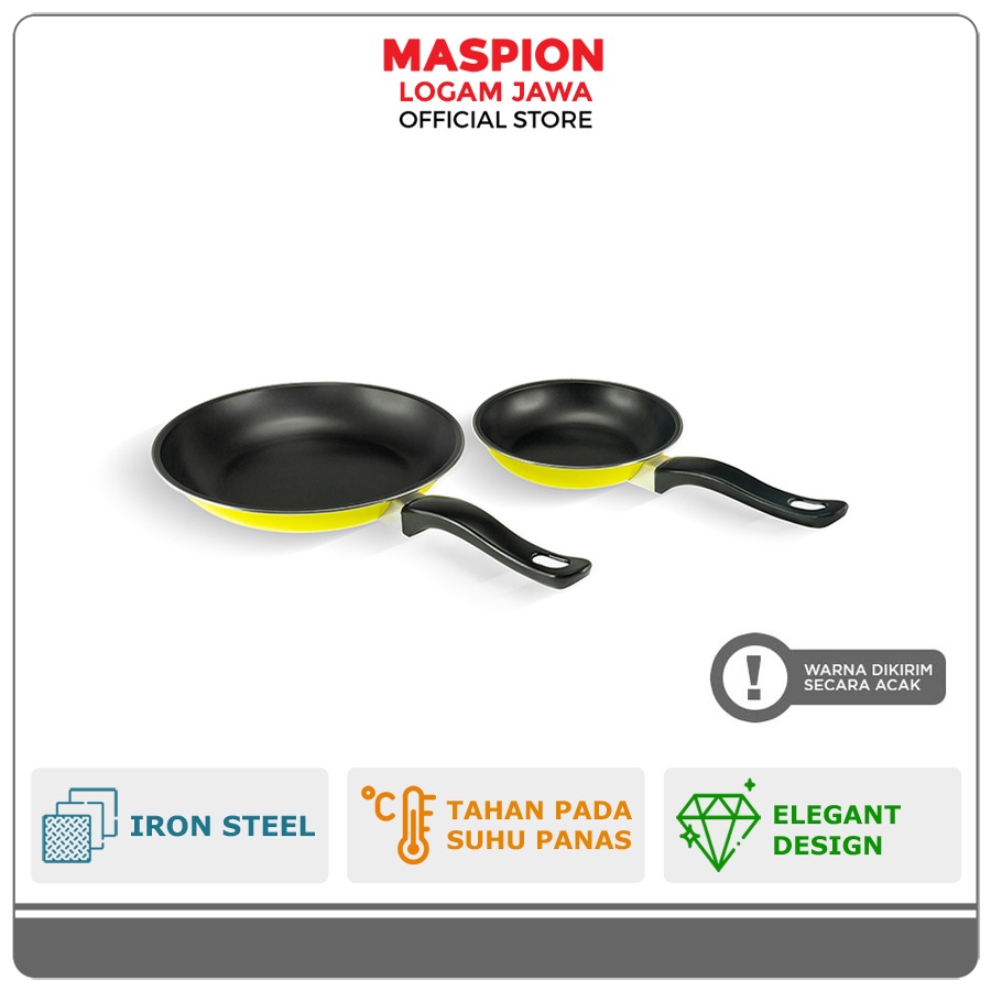 Maspion Maslon Frypan Non Stick Alumunium Fancy Set 18/23 cm