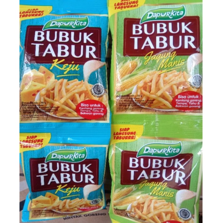 

DAPUR KITA BUBUK TABUR RASA JAGUNG MANIS 30 GR ORIGINAL