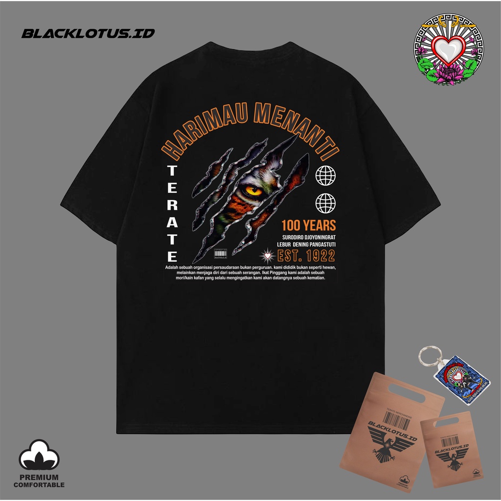 Kaos Terate CAKAR Kaos Setia Hati terate Plastisol Katun Premium Asli Kaos Raja Tega Temu Rose