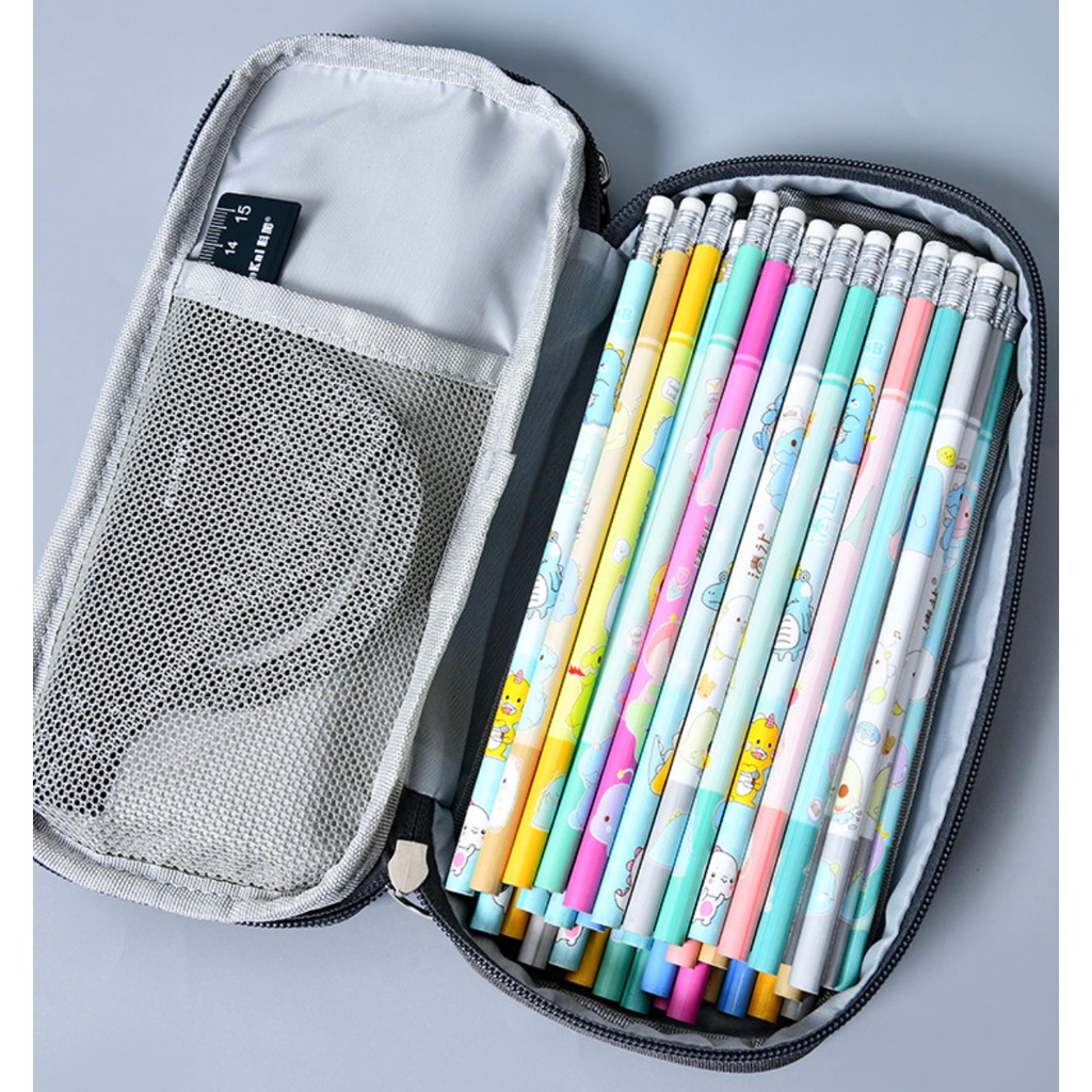 

Txs10 Korean Pen Pencil Case Polos Fashion Kotak Tempat Pensil Box Ktm