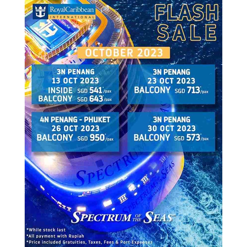 ROYAL CARIBBEAN CRUISE (SPECTRUM OF THE SEAS) OCTOBER 2023
