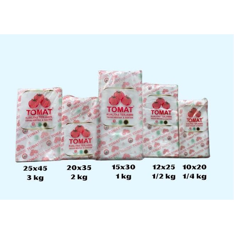 [EJC] Plastik PE Tomat Cap Tomat UK 8x20 / 9x25 / 10x20 / 12x25 / 12x30 / 15x30 / 15x35 / 20x25