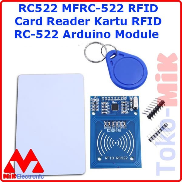 Modul RFID MFRC-522 RC522 RC-522 13.56Mhz Kartu RFID Card Reader GT27