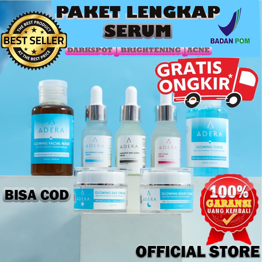 ADERA SKINCARE | CREAM ADERA | TONER ADERA | FACIALWASH ADERA | ADERA FACE SERUM ORIGINAL 100% ADERA