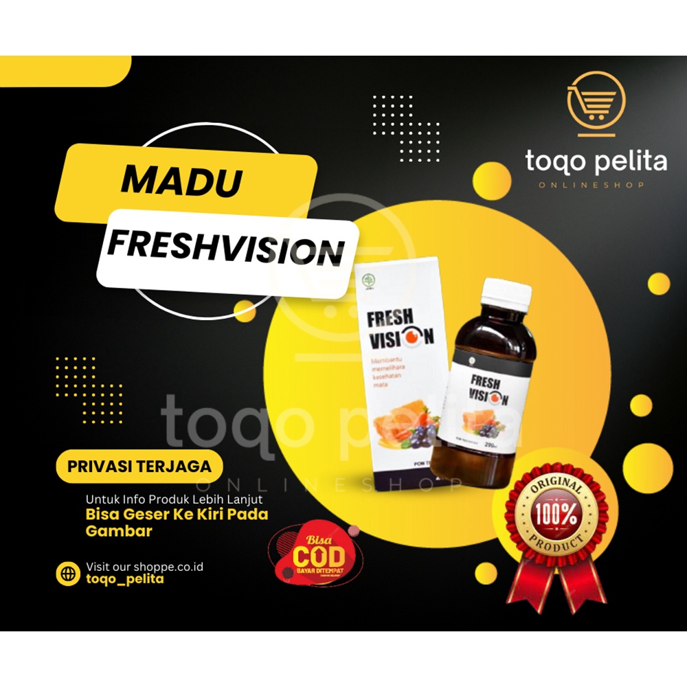 

FRESH VISION 200ml - multivitamin madu ampuh dapat mencegah dan mengatasi kesahatan mata - toqo pelita