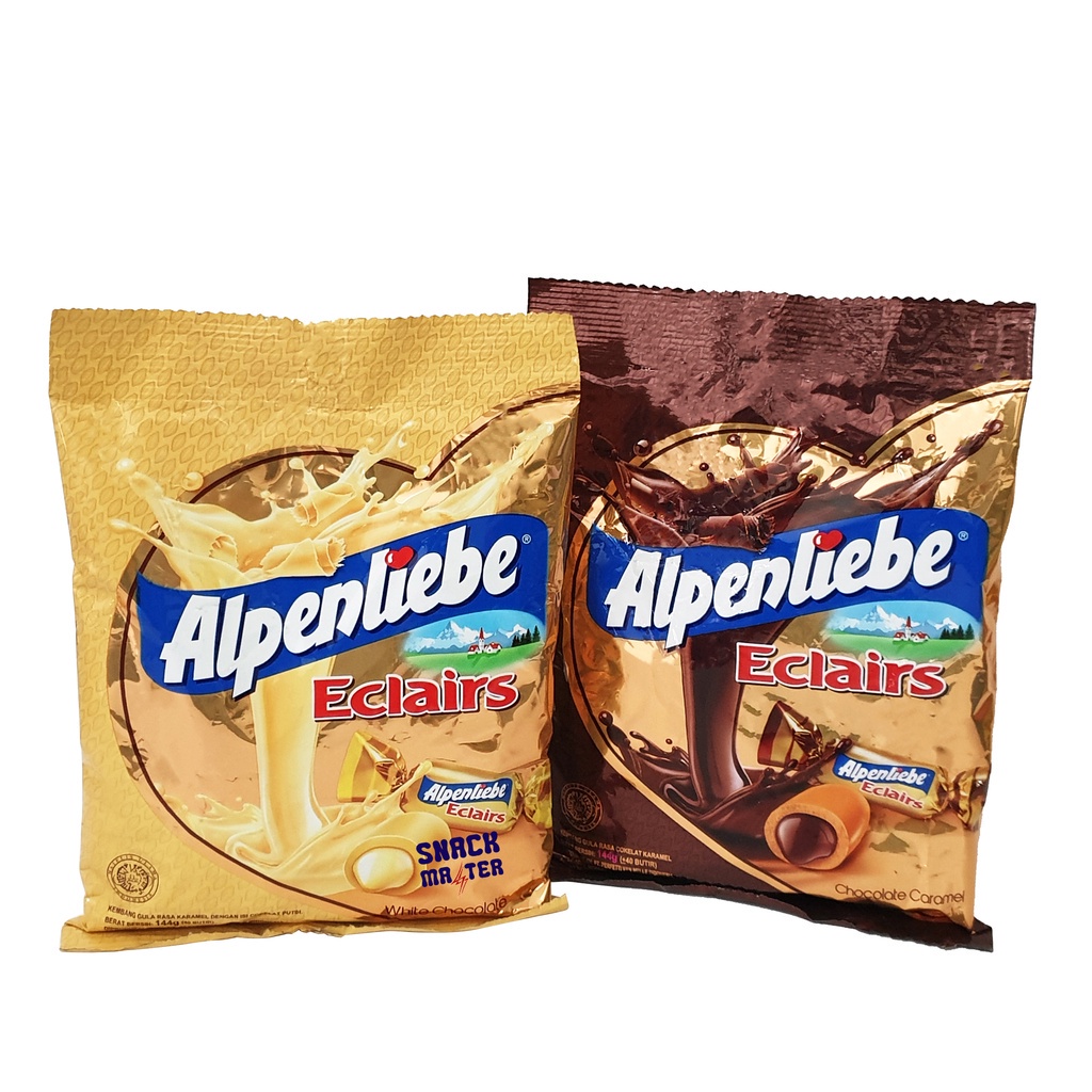 

Alpenliebe Eclair Zak - Netto 144 gr (40 butir).