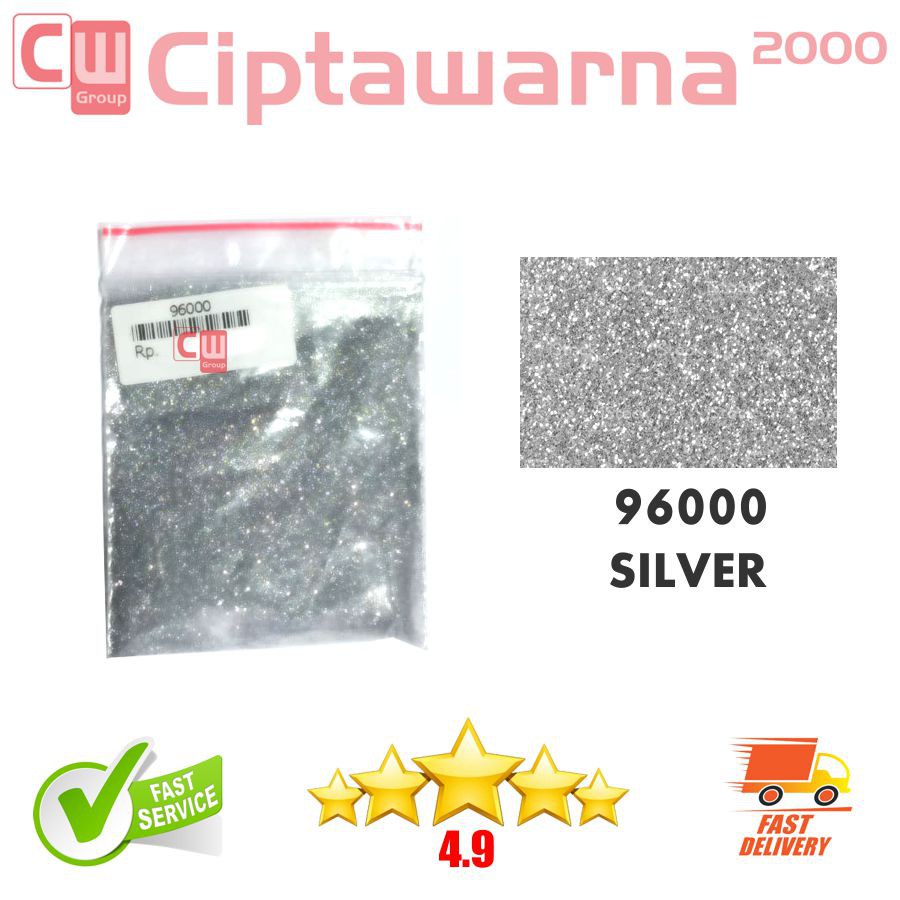 Glitter Tahan UV Khusus Aplikasi cat motor & mobil Silver 5 ml - CWK