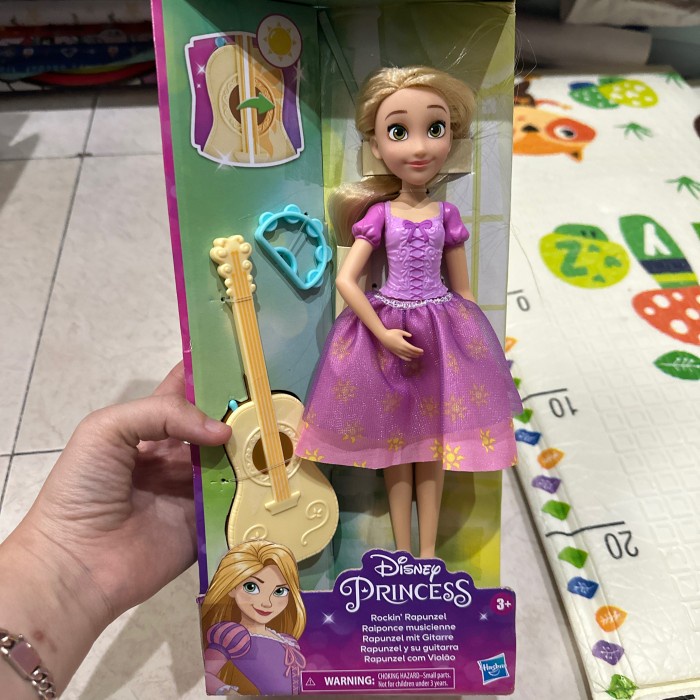 VF86 Mainan Boneka Hasbro Disney Princess Rapunzel Hair Style Creation - Rockin rapunzel