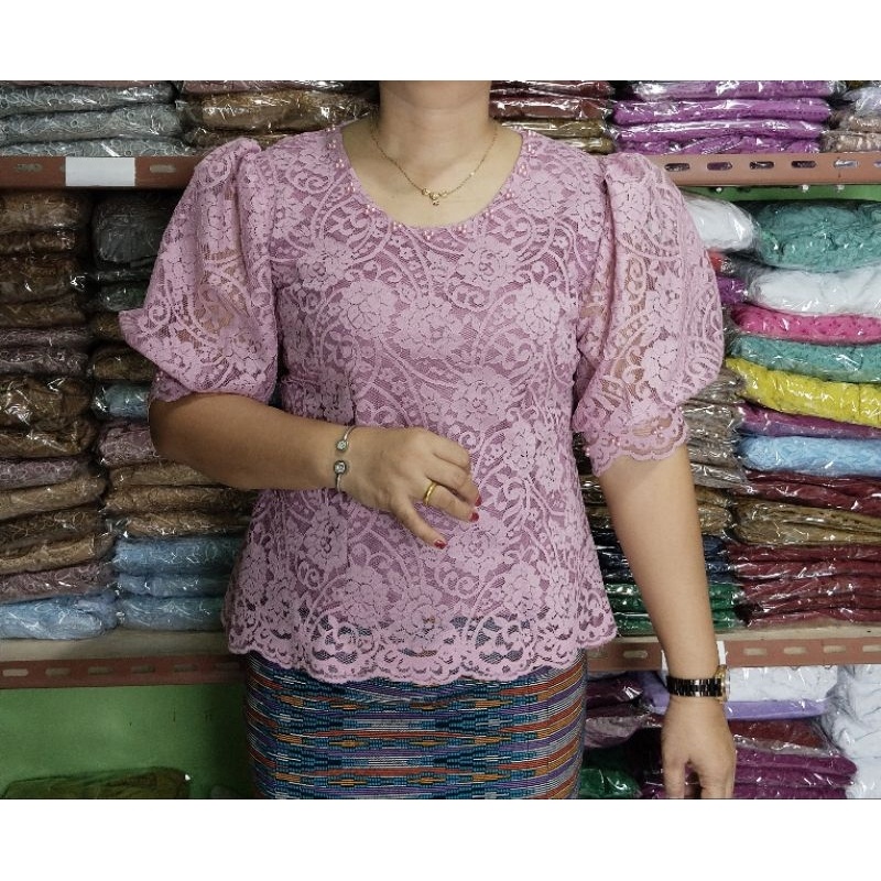 DF BLUS SEMI RENDA/ATASAN BRUKAT VIRAL/BAJU SEMI KEBAYA KEKINIAN 2023