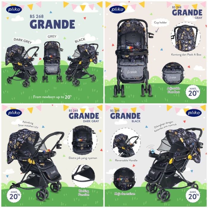 Stroller Pliko Grande 268