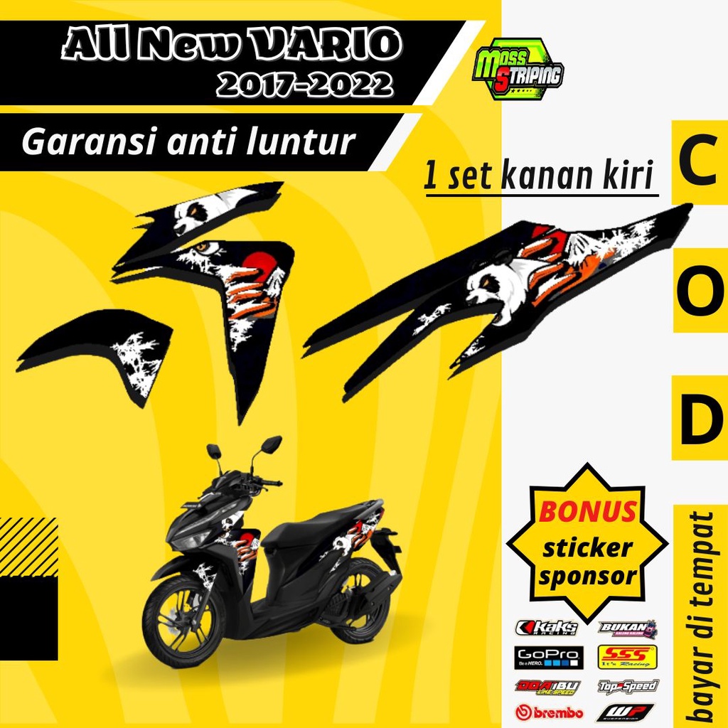 Striping Sticker List Variasi aksesories Motor all New vario 125 - 150 cc 2107 2018 2019  2020 2021 