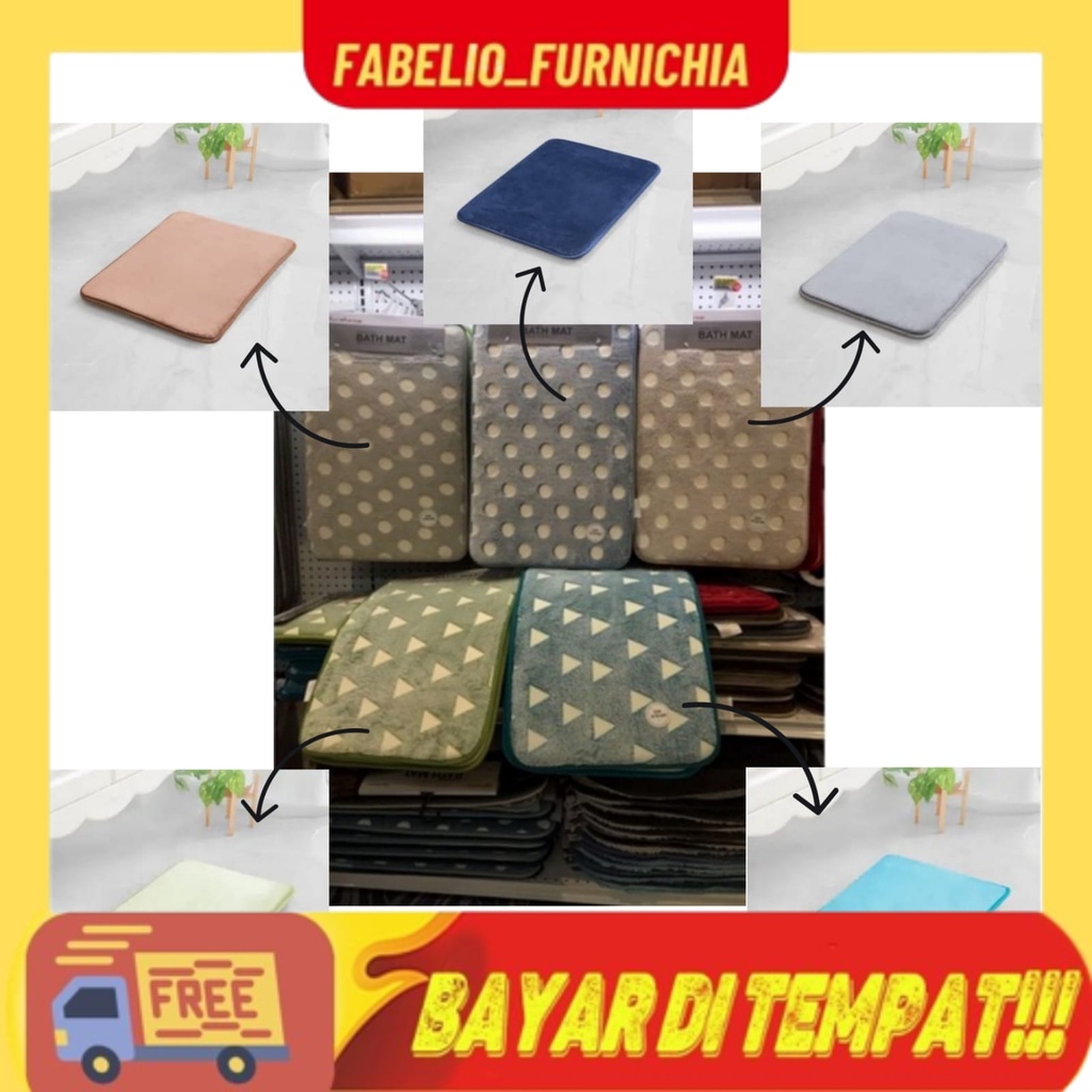 ACE HARDWARE Keset kamar mandi bathmat bata empuk Set 2pcs 40 x 60 cm