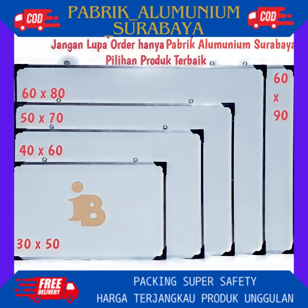 

Papan Tulis / White Board Murah Berkualitas / Papan Tulis Spidol Dan Kapur / WhiteBoard High Cuality