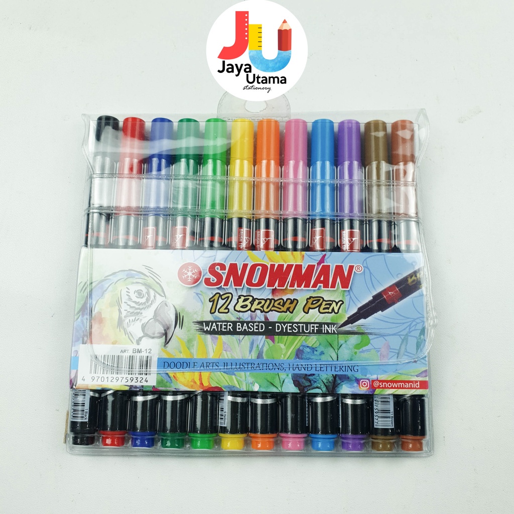 

Snowman Brush Pen BM-1 SET 6 12 24 + Plastik