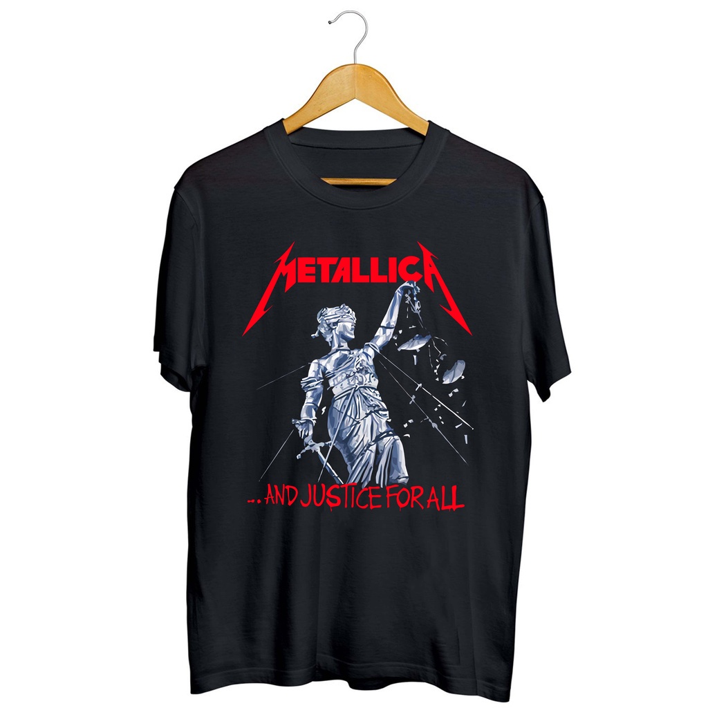 【COD】 NEW Kaos Band Metallica and Justice For all / Kaos Musik KAOS