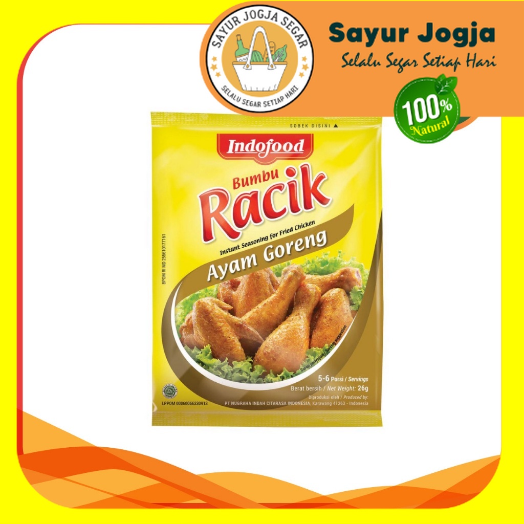 

Bumbu Racik Ayam Goreng INDOFOOD [Kemasan Renceng] - Sayur Jogja