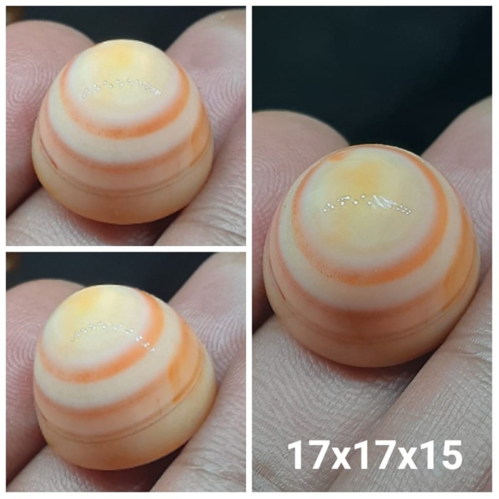 Natural Batu Akik Motif Gambar Pusaran Mata Dewa Puser Bumi Antik 37