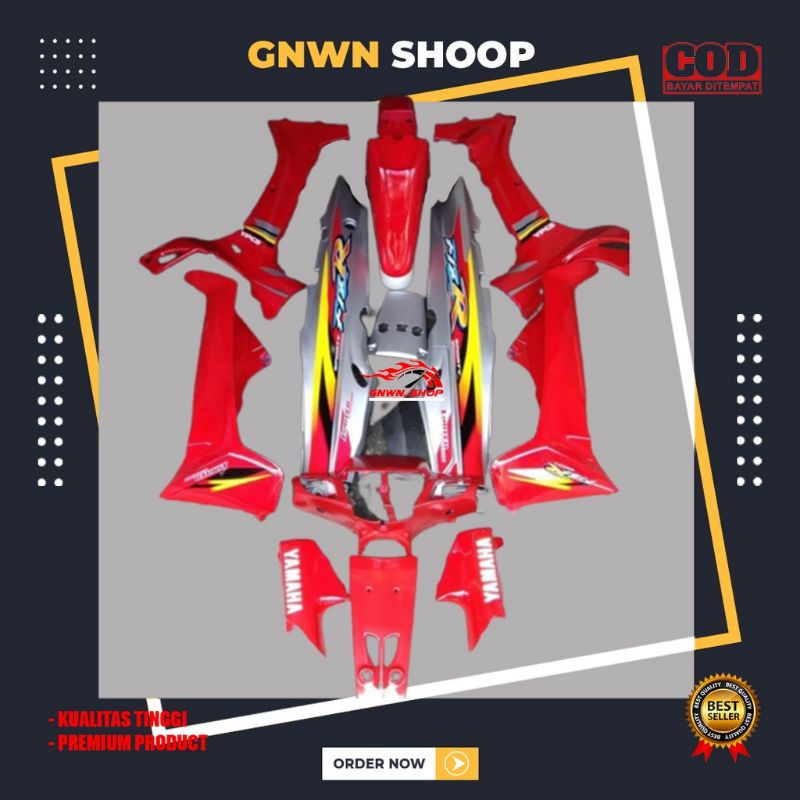 Full body Halus Yamaha Fizr Poswan Merah silver Termurah