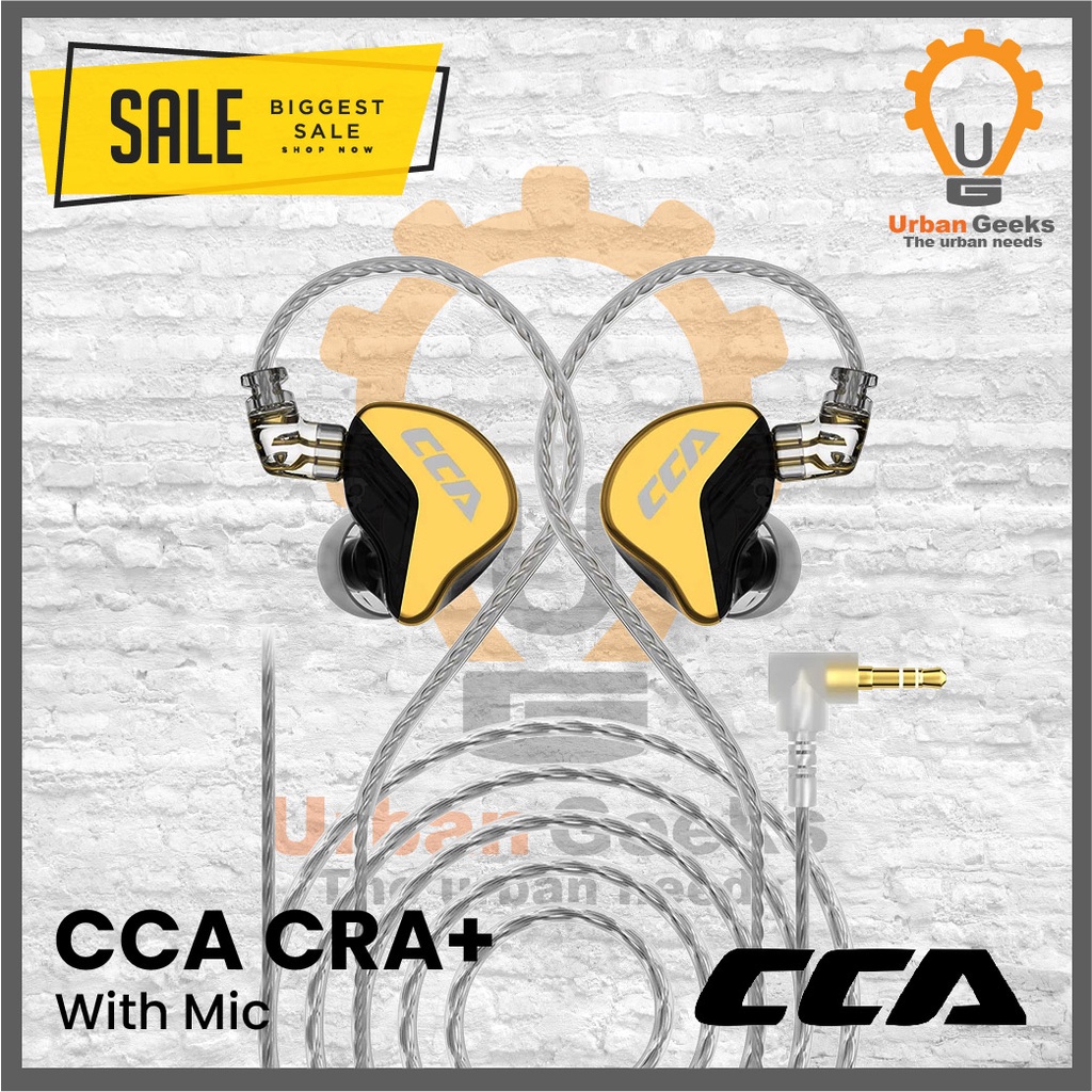 CCA CRA+ with Mic In Ear Monitor Earphone Upgrade from CCA CRA