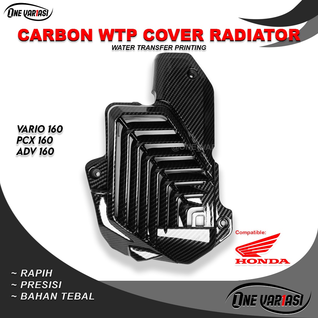 COVER TUTUP RADIATOR CARBON PCX 160 / VARIO 160 COVER RADIATOR CARBON ADV 160